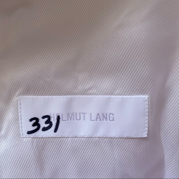 Helmut Lang Off-White Hemp and Cotton-blend Blazer - Picture 15 of 16